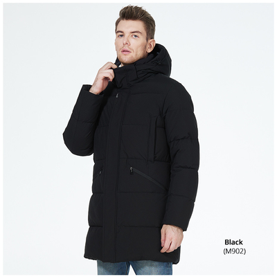 67cm-72cm Sleeve Mens Puffer Coat Windproof Mens Long Puffer Coat
