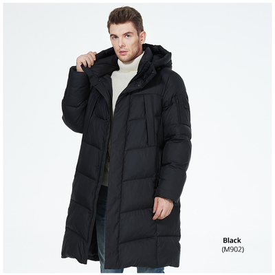 101cm-107cm Long Men Winter Jacket 4xl 5xl Mens Long Padded Coat