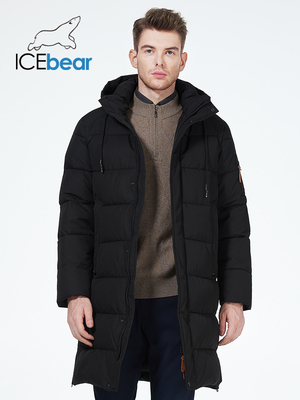Windproof 100cm Long Padded Jacket Breathable Mens Long Padded Coat