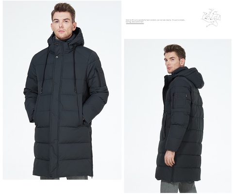 Windproof Water Repellent Puffer Coat 100cm-105cm Long Waterproof Puffer Coat