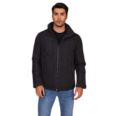 75.5cm 78.5cm Mid Short Puffer Jacket Men Hooded Puffer Coat