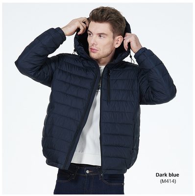 Male Lightweight Packable Down Jacket Spring Autumn Light Padded Jacket Mens