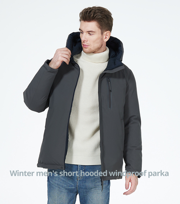 Dark Light Mens Casual Winter Jackets Two Faced Mens Casual Winter Coat