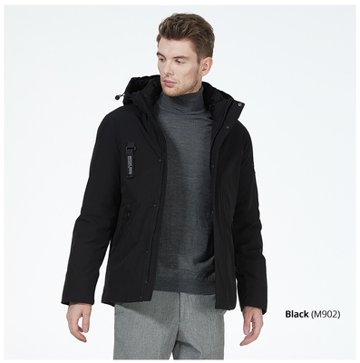 Black Winter Casual Jacket Mens Size 46-54 With Arm Pocket