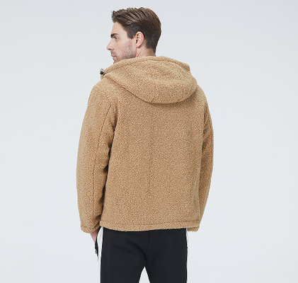 Camel Warm Padded Coat Size 54 Imitation Fur Unisex Winter Coat