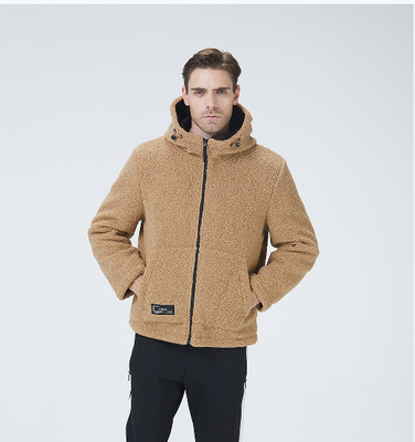 Camel Warm Padded Coat Size 54 Imitation Fur Unisex Winter Coat