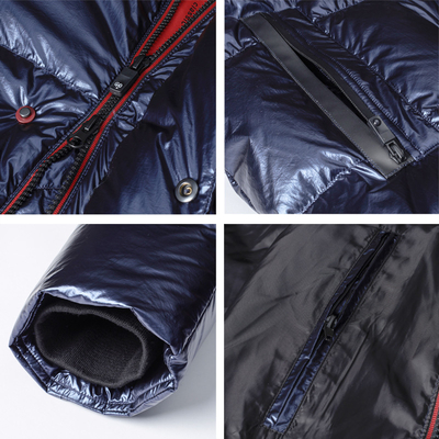 Ergonomic Down Puffer Jacket Mens 73cm-80cm Length Mens Down Winter Coats