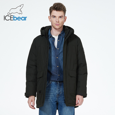 Length 88.5cm-94.5cm Mens Parka Jacket Size L To 4XL Bio Down Jacket