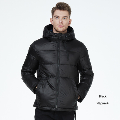 XL 2XL 3XL Windproof Puffer Jacket Short Men Oil Resistant Mens Puffer Coat