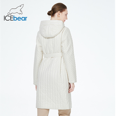 98cm-104cm Womens Long Puffer Coat White Polyester Long Down Coat