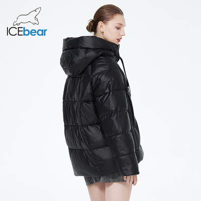 Polyester Womens Down Coat Hem 122cm-138cm Ladies Winter Coats Roomy