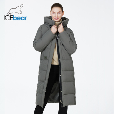 Polyester Long Padded Coat Womens Black Womens Padded Coat Undetachable