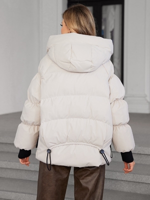 Thickened Womens Down Coat Oversize White Puffer Coat Womens
