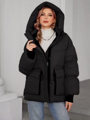Oversize Lightweight Puffer Jacket Women Down Filling Down Parka Women