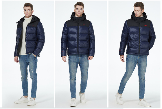 Waterproof Short Padded Jacket Long Sleeve Short Black Puffer