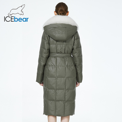 Fox Fur Collar Padded Coat 117cm 119cm Longline Padded Coat