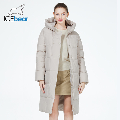 102cm-106cm Double Breasted Winter Coat Cotton Double Breasted Down Coat