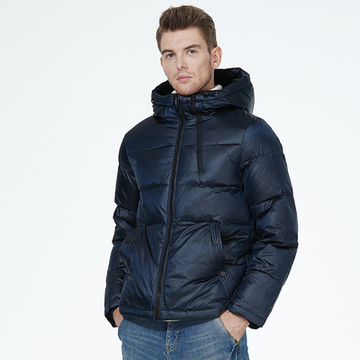 Polyester Short Padded Coat Outside Short Puffer Jacket Men