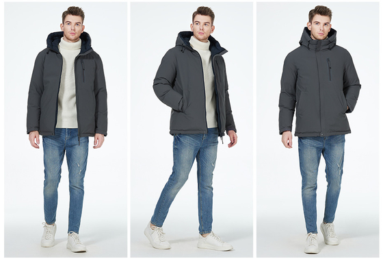 Dark Light Mens Casual Winter Jackets Two Faced Mens Casual Winter Coat