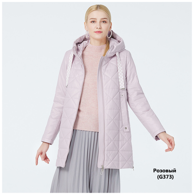 Beige Pink Aquamarine Demi Season Coat Womens Windproof Winter Coat